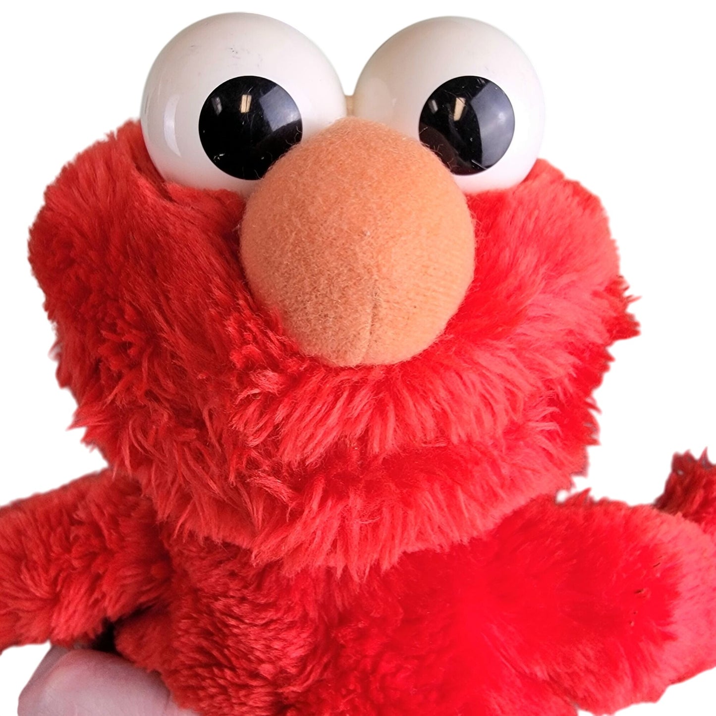 Vintage 1997 Talking Elmo Stuffed Animal 14 inch Red Fuzzy Toy 90s Retro Child