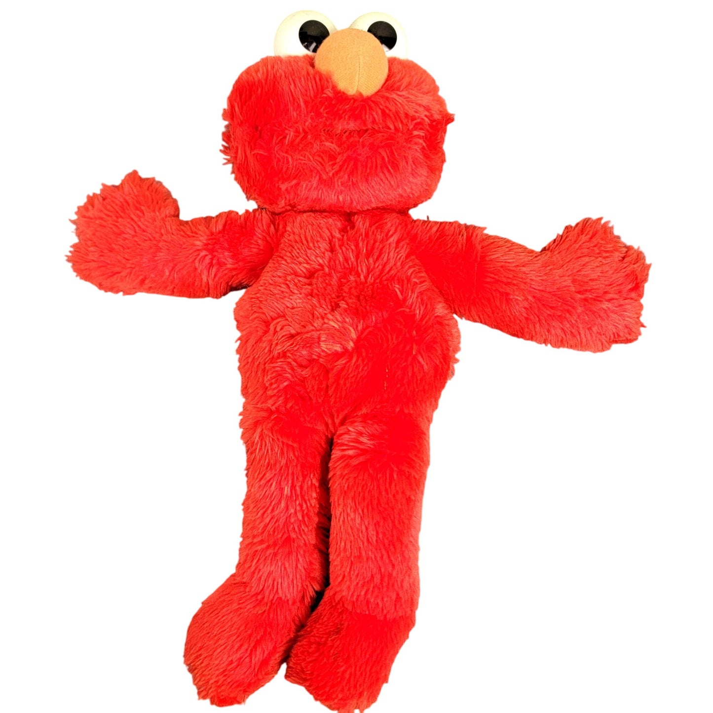 Vintage 1997 Talking Elmo Stuffed Animal 14 inch Red Fuzzy Toy 90s Retro Child