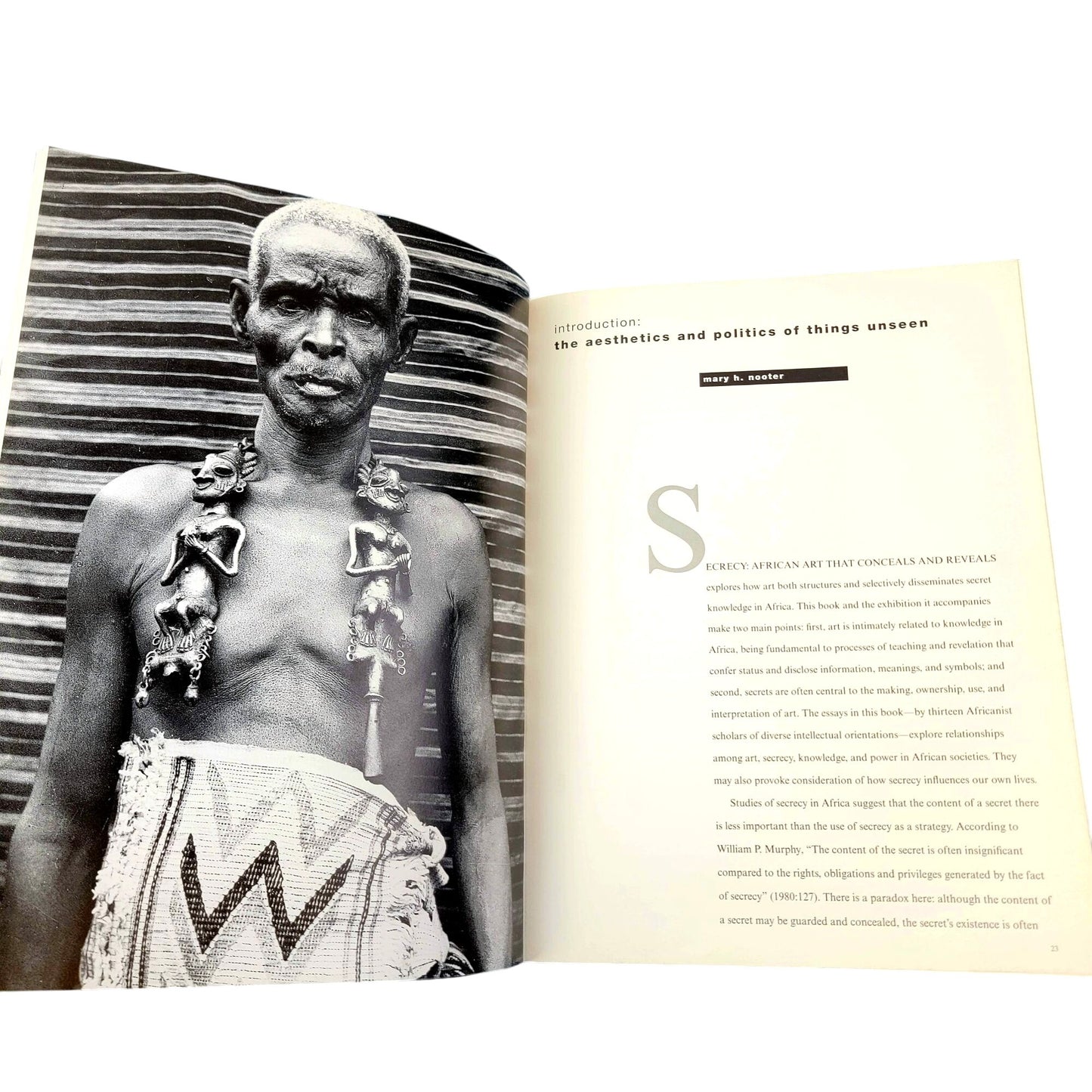 Vintage 1993 Hardcover Coffee Table Book Secrecy African Art That Conceals Reveals Museum Exhibition Mary Nooter