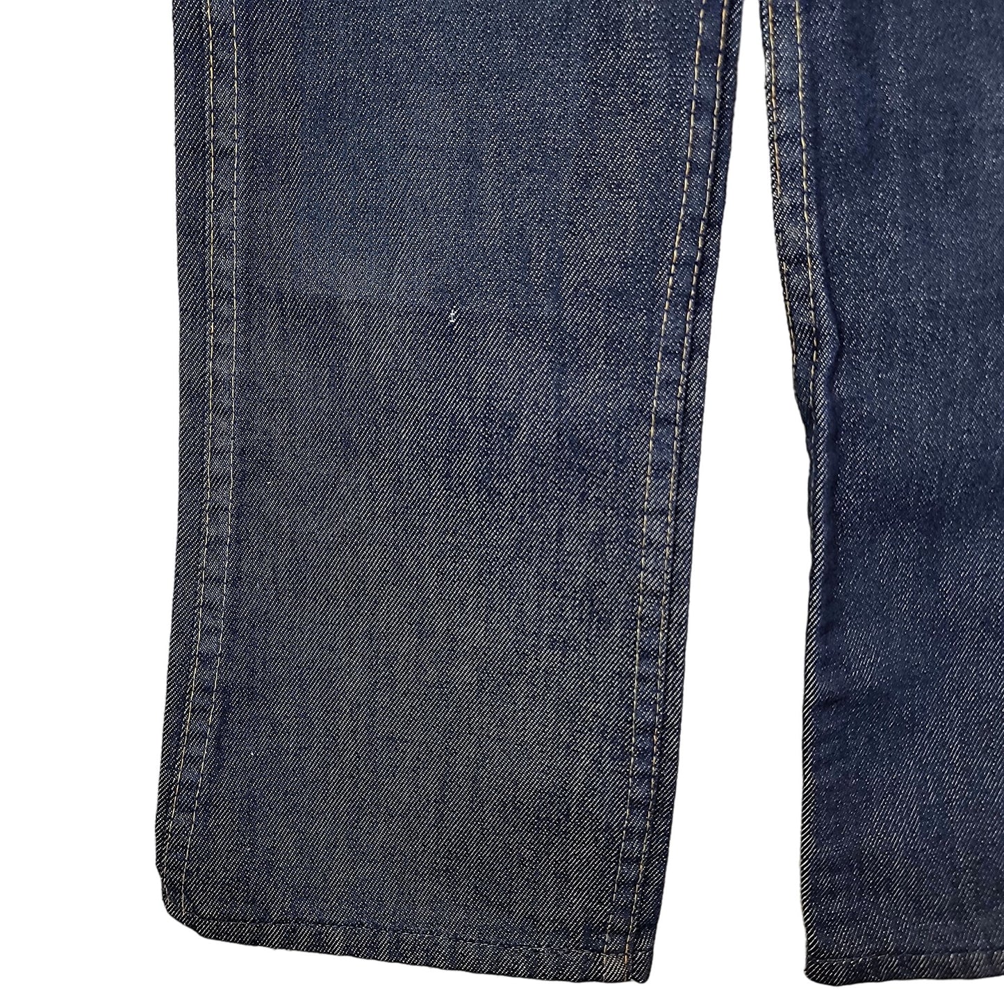 Bootcut Vintage 70s Sears Jeans 7 Child 21 Waist 20 Inseam Dark Wash Denim Retro