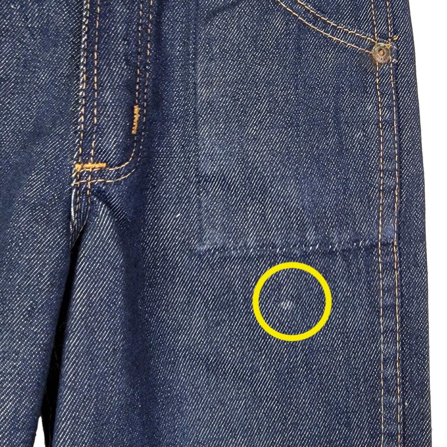 Bootcut Vintage 70s Sears Jeans 7 Child 21 Waist 20 Inseam Dark Wash Denim Retro