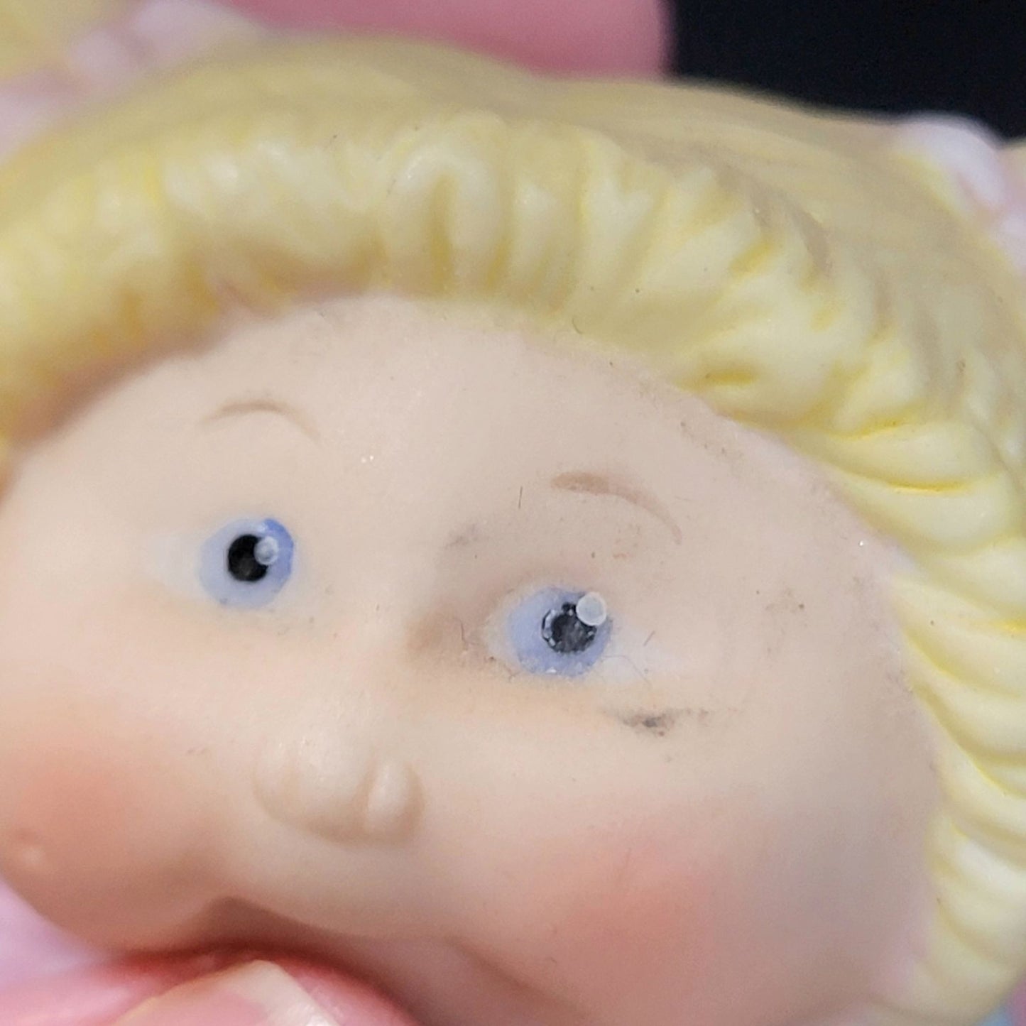 Cabbage Patch Kids Vintage Porcelain Figurines Set 1984 Baby Boy Blond Girl 80s