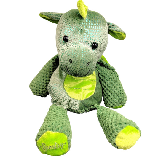 Scentsy Buddy Retired 2014 Scout Dragon Green 13 in Full Size Stuffed Animal Toy