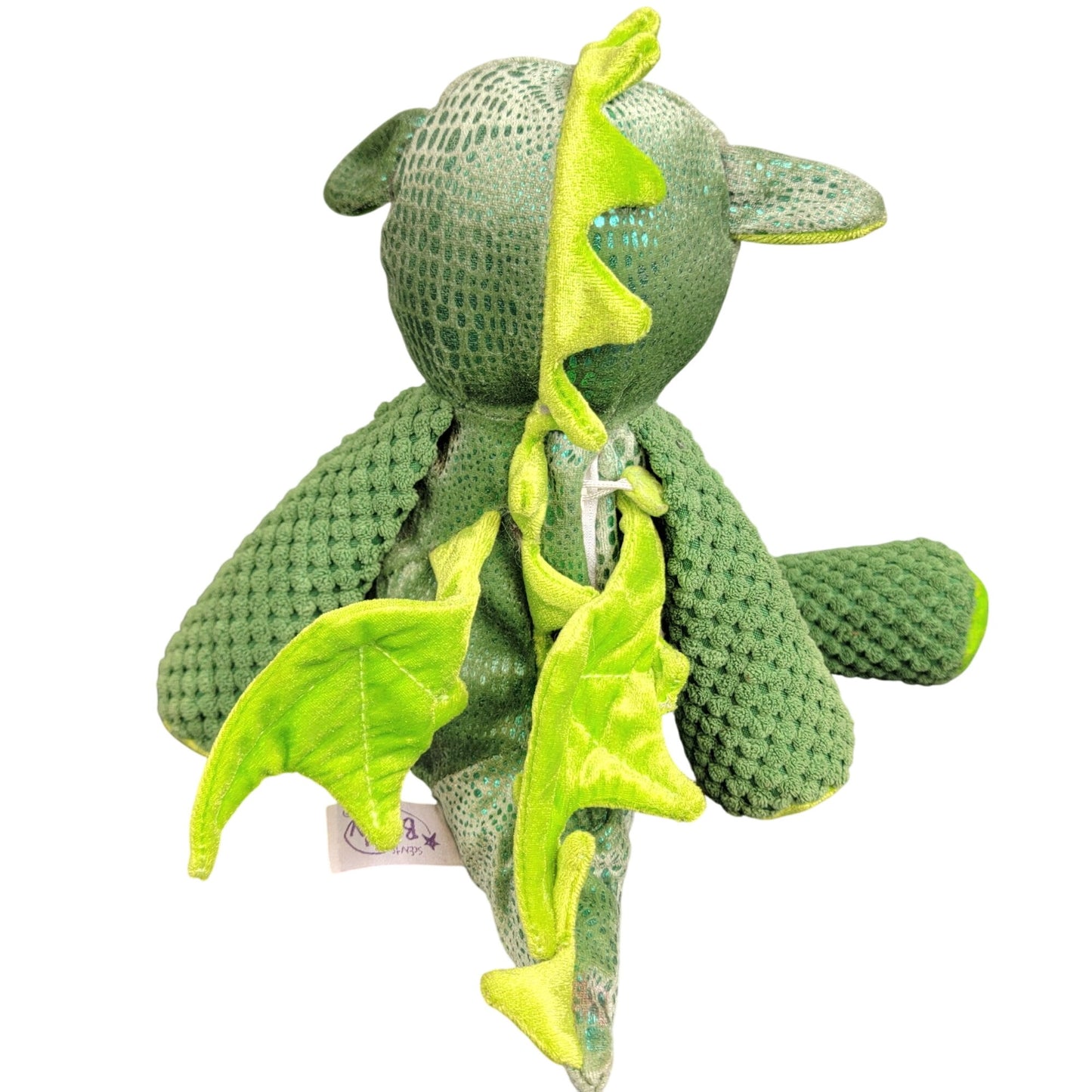 Scentsy Buddy Retired 2014 Scout Dragon Green 13 in Full Size Stuffed Animal Toy