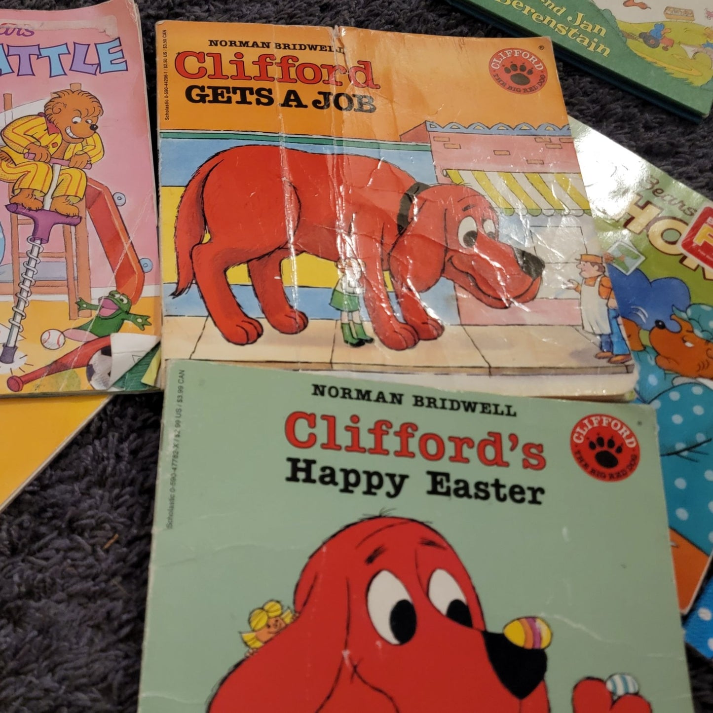 Clifford Book Lot Berenstain Bears Children Vintage Kid Education