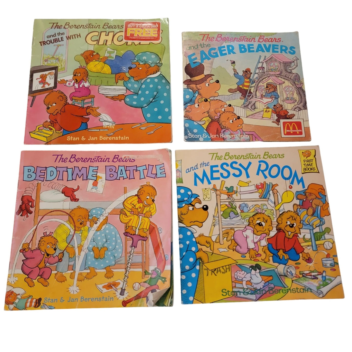 Clifford Book Lot Berenstain Bears Children Vintage Kid Education