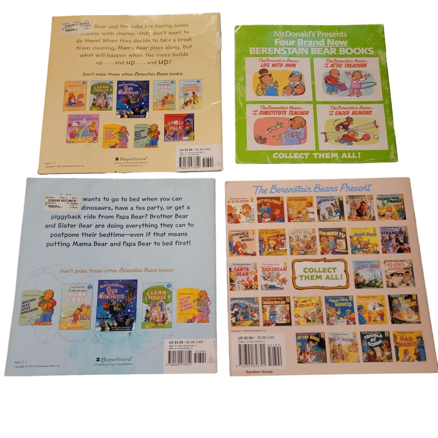 Clifford Book Lot Berenstain Bears Children Vintage Kid Education