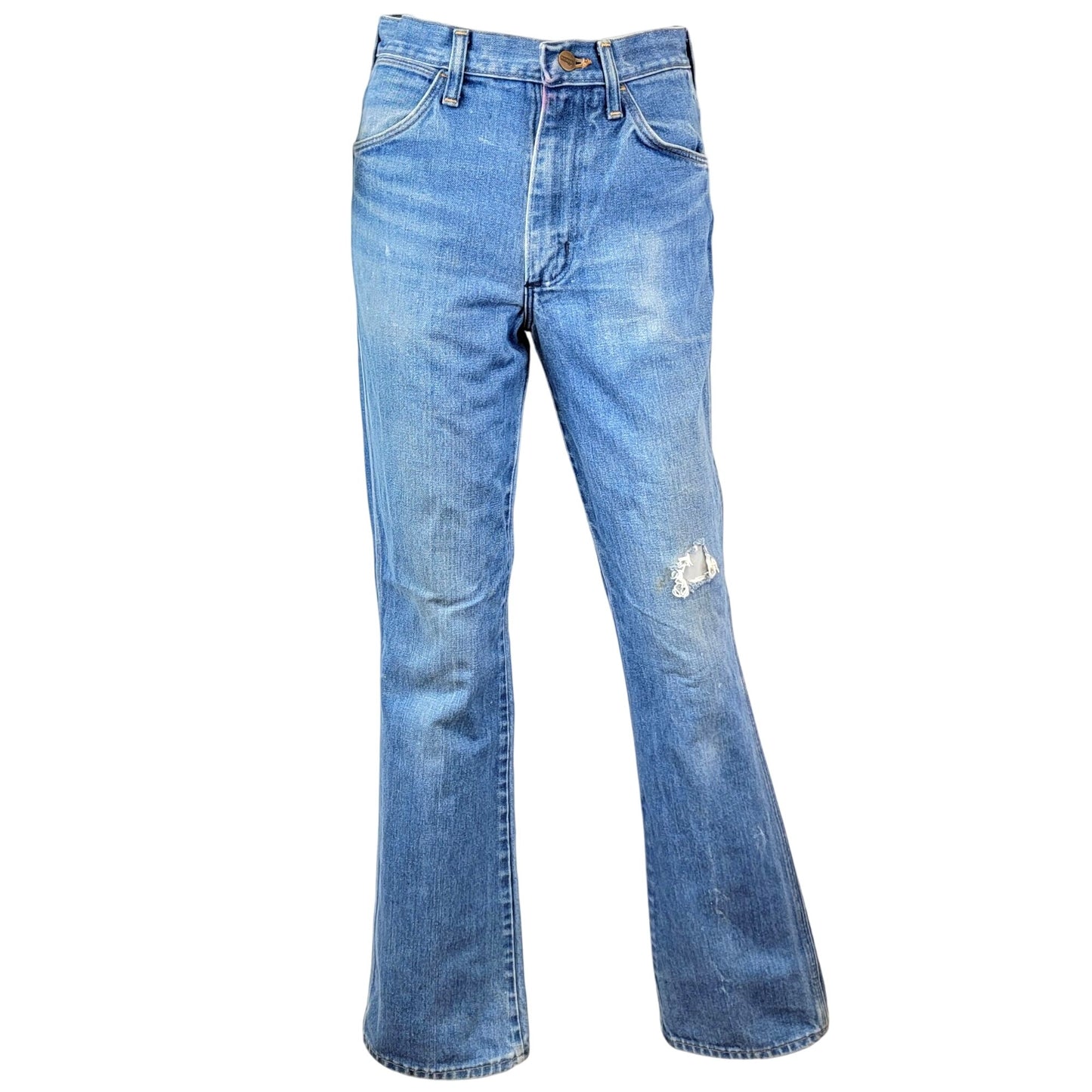 Wrangler Jeans 29 x 34 Vintage 80s Bootcut Flare Medium Wash Denim Women Men