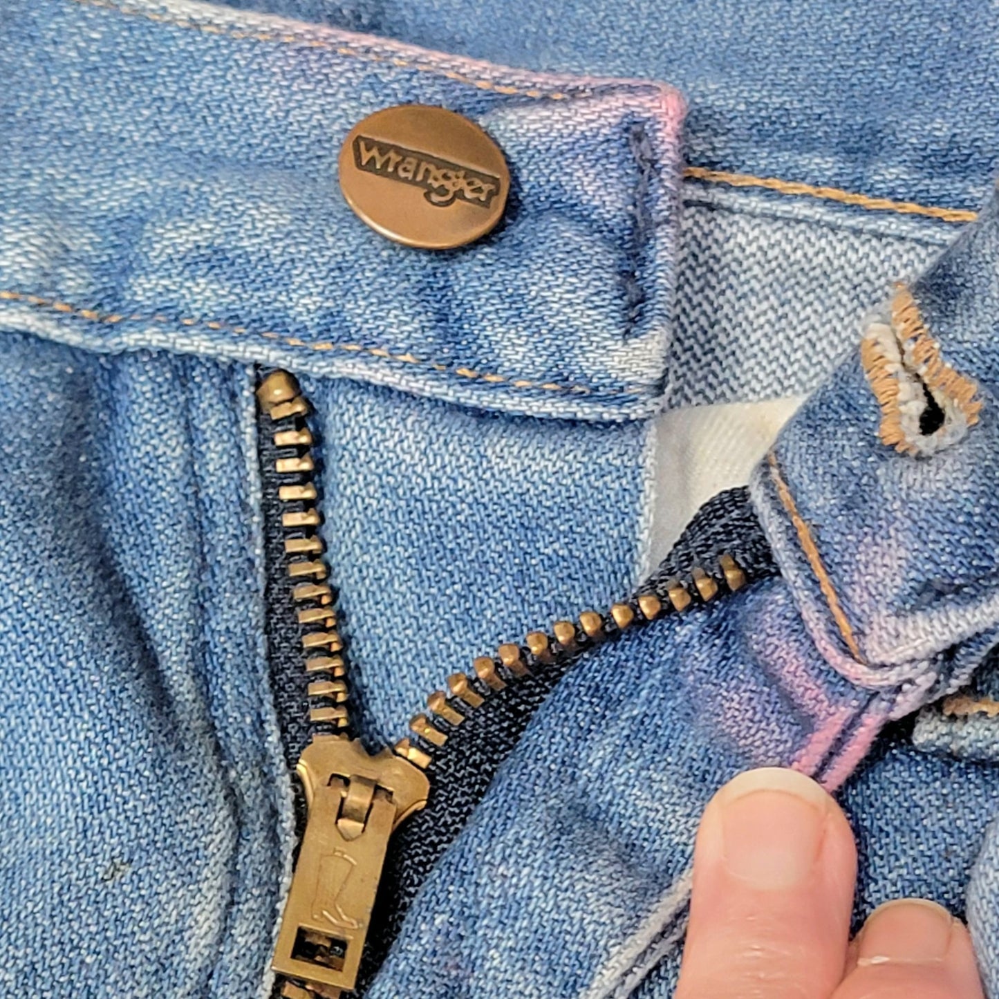 Wrangler Jeans 29 x 34 Vintage 80s Bootcut Flare Medium Wash Denim Women Men