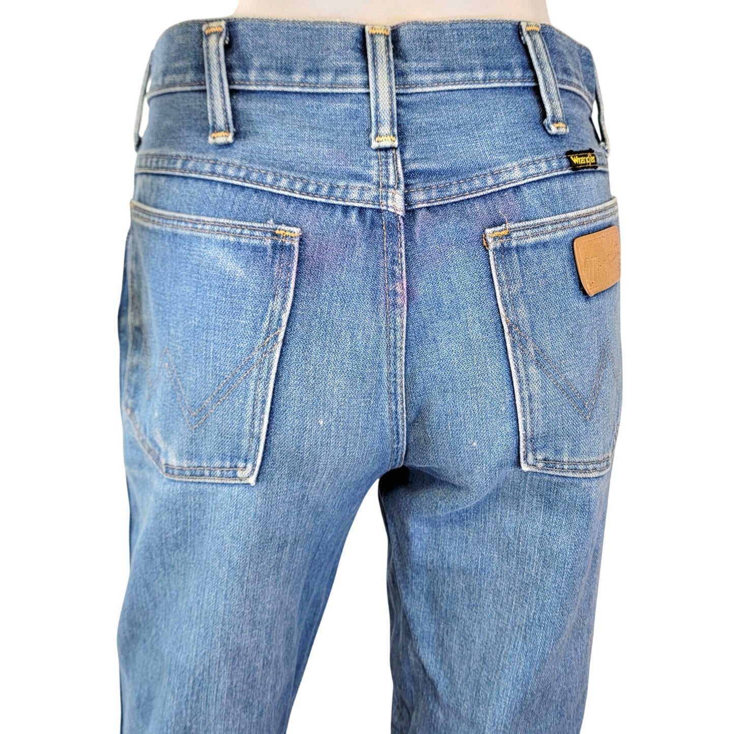 Wrangler Jeans 29 x 34 Vintage 80s Bootcut Flare Medium Wash Denim Women Men