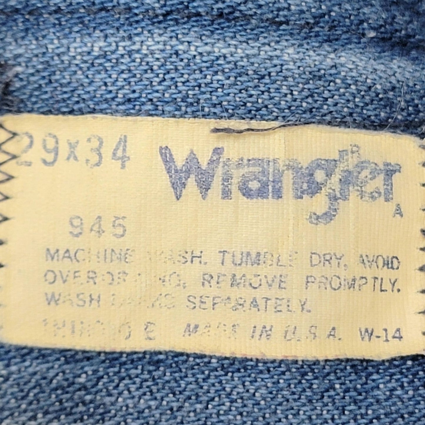 Wrangler Jeans 29 x 34 Vintage 80s Bootcut Flare Medium Wash Denim Women Men