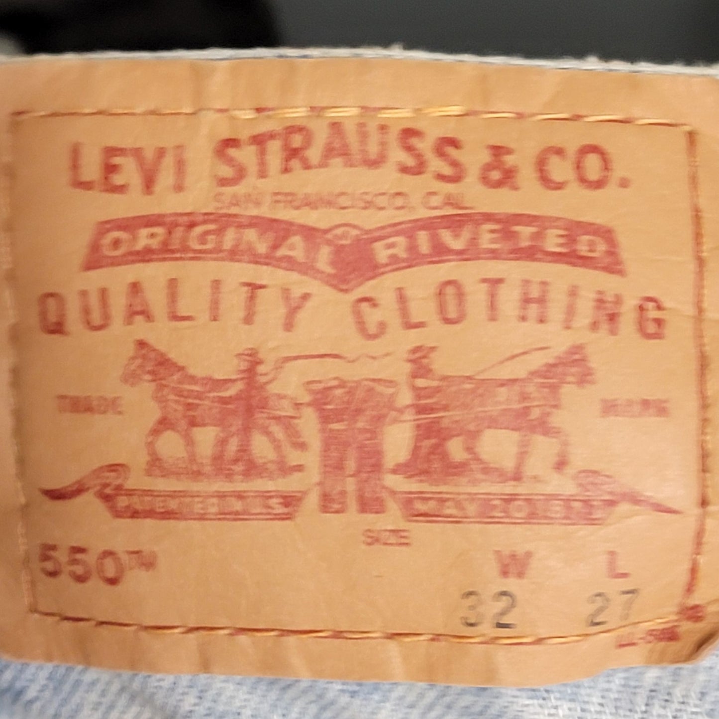 Levi's Jeans Vintage Y2K Husky Women 32 x 27 Relaxed Fit Straight Leg Mid Rise