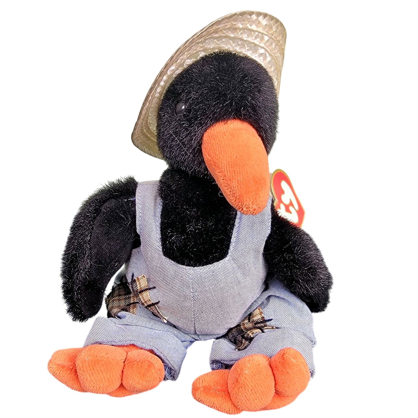 Ty Attic Treasures Vintage 1993 Cawley Crow Stuffed Animal Beanie