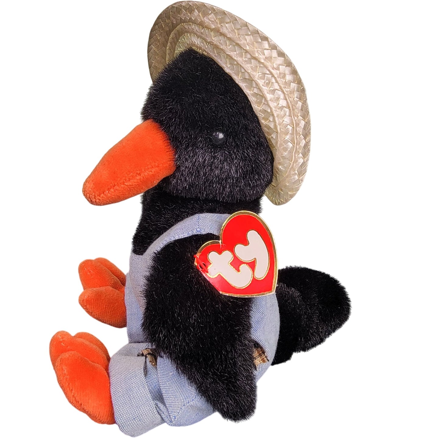 Ty Attic Treasures Vintage 1993 Cawley Crow Stuffed Animal Beanie